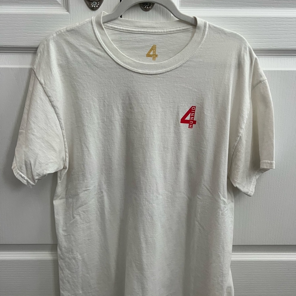 4Hunnid White Men's T-Shirt